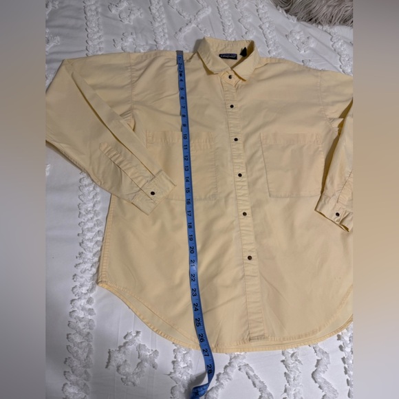 Patagonia Classic Yellow Button-Down Blouse Size 10 - Picture 5 of 7